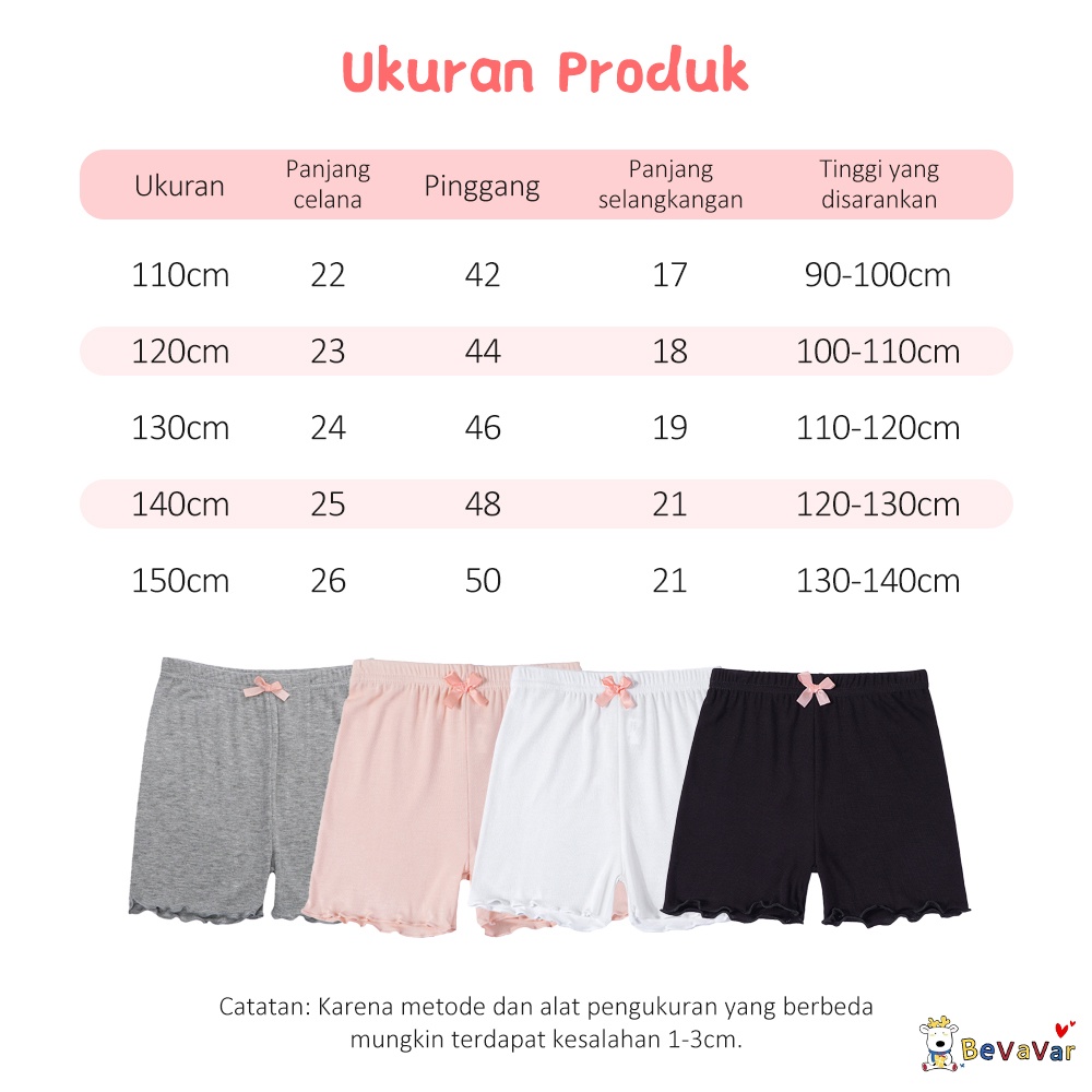 BEVAVAR Dalaman Anak Perempuan Undershort Underwear Anak Perempuan/Celana Dalam Anak Perempuan