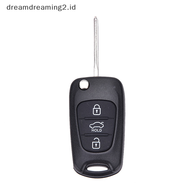 (drea) Ganti Cangkang Kunci Flip Cocok Untuk KIA Rondo Sportage Soul Rio Remote Case 3B S161C//