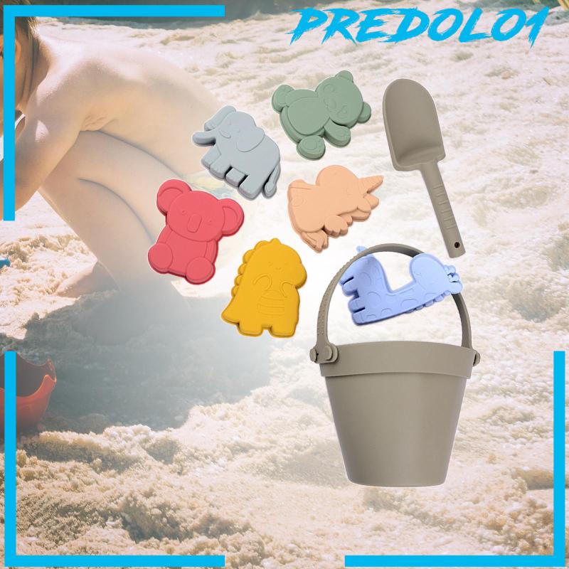 [Predolo1] 8pcs Set Ember Dan Sekop Pantai Untuk Kolam Pantai Kegiatan Outdoor