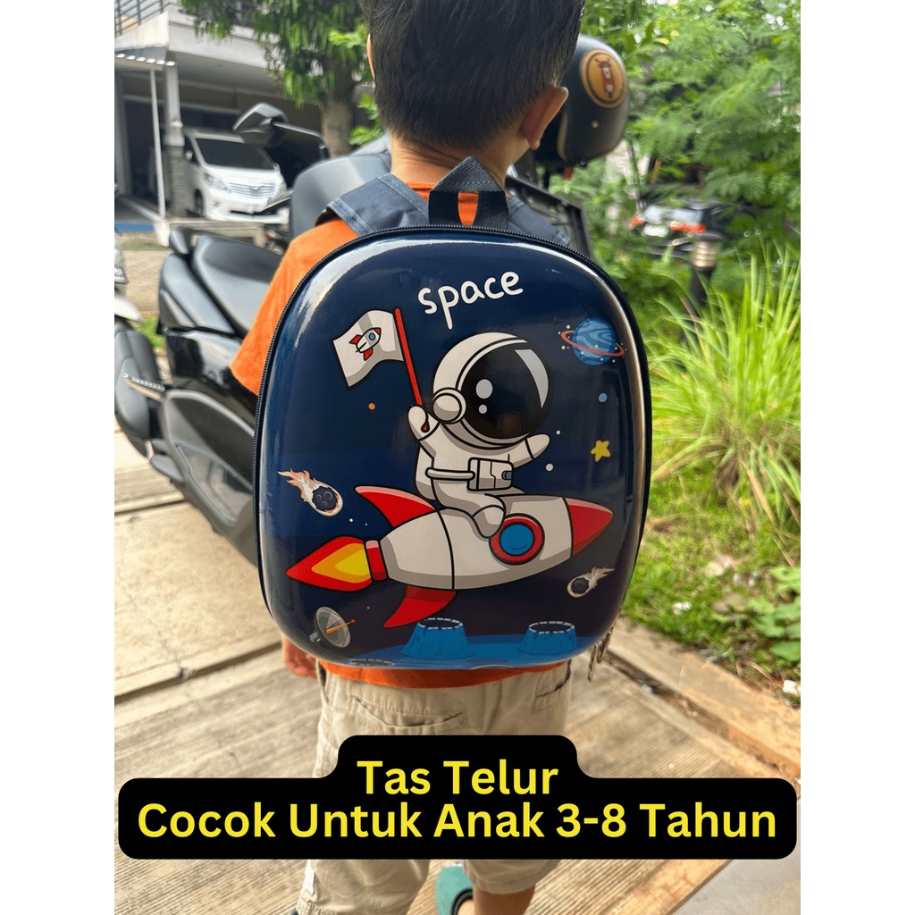 KARAKTERKU Tas anak sekolah tas ransel telur tas karakter lucu hadiah ualng tahun anak tas anak TK