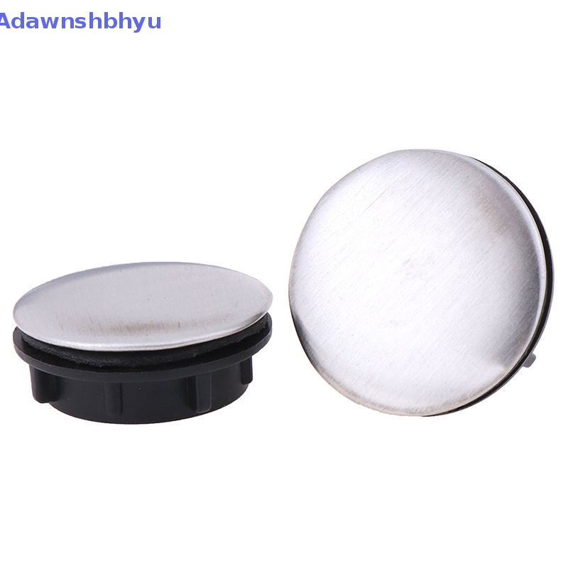 Adhyu 2Pcs Penutup Lubang Keran Wastafel Penutup Lubang Kran Dapur Stainless Steel ID
