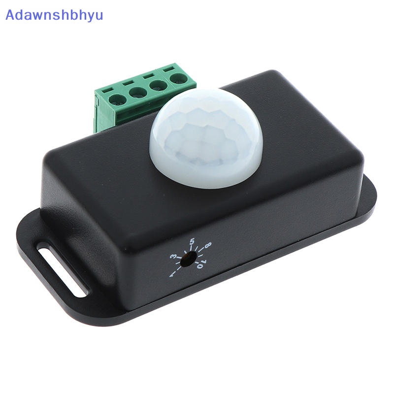 Adhyu 1Pc Saklar Sensor Gerak PIR Infrared DC 12V-24V Otomatis Baru Untuk ID Lampu LED