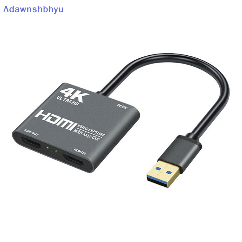 Adhyu 1080P 60fps Loop Out Broadcasg 4K HDMI USB3.0 Video Capture Card Conferencing ID