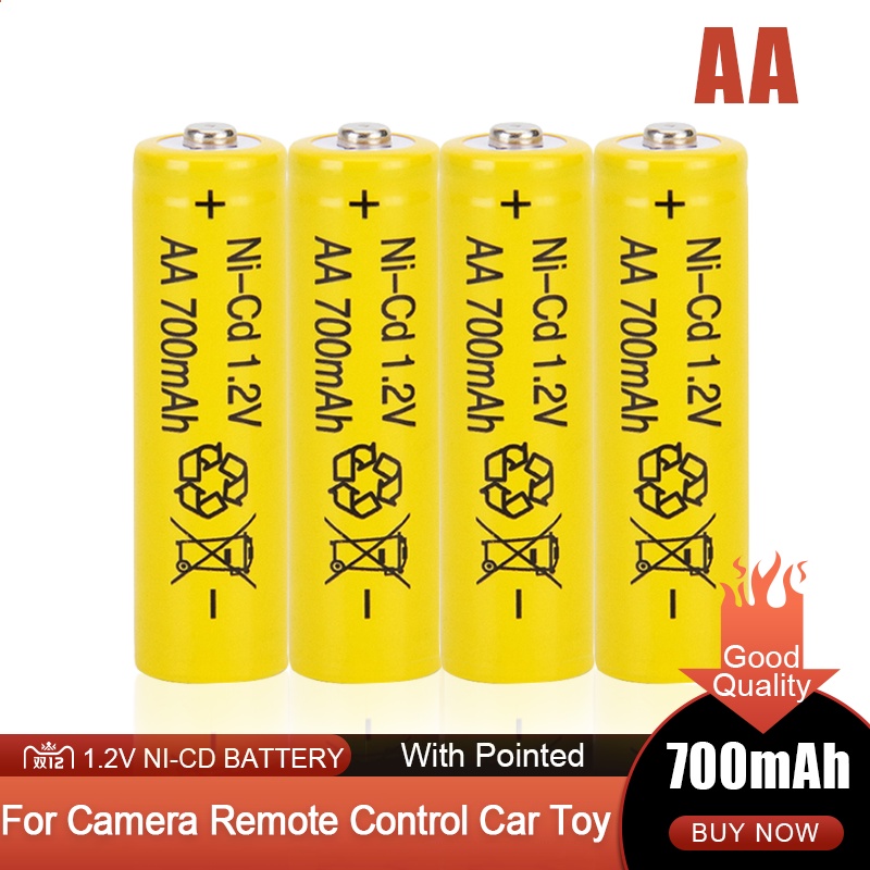 REDFIRE TOYS BATERAI CAS NI-CD 700MAH SIZE AA RECHARGEABLE 1.2V ORI PABRIK MAINAN