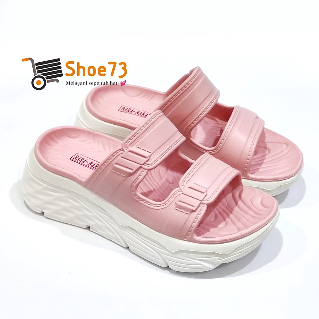 BARA-BARA 8087 - ZHB2 SIZE 37-41 ORIGINAL | Sandal Selop Jelly Tinggi Wanita | Sendal Kokop Cewek Impor