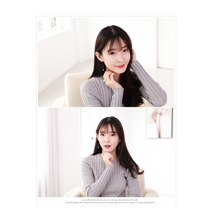 Goldkingdom Aksesoris Perhiasan Fashion Ready Stock Mutiara Rumbai Anting Anting Wanita Panjang Anting Temperamen Sederhana Satu Pasang Untuk Dipakai