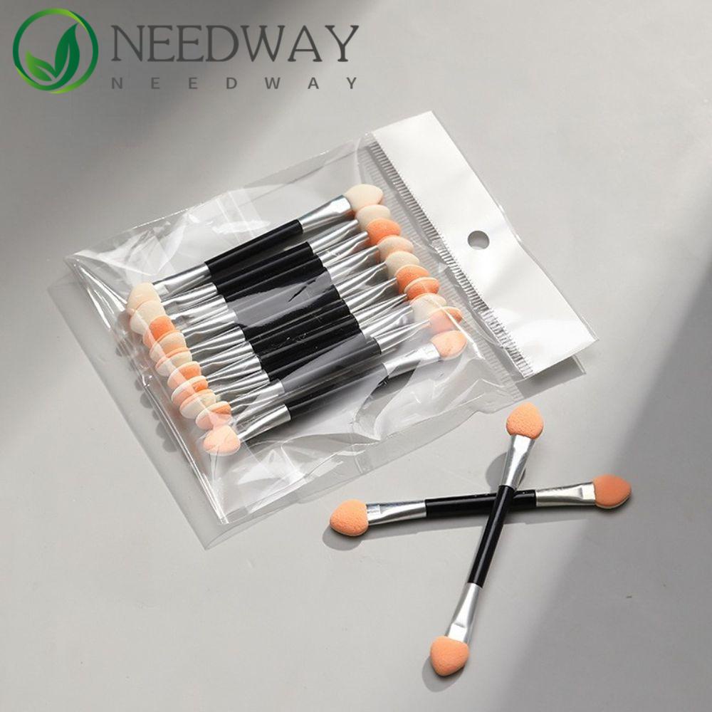 Needway   Double-ended Powder Stick Spons Kuku Kecantikan Kuku Salon Nail Art Alat Paku Smudge Stick