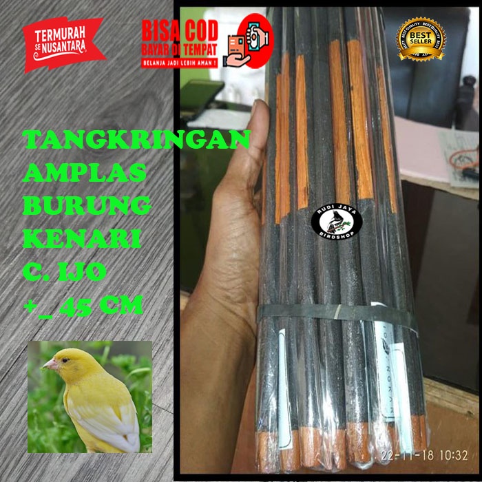 JUAL TANGKRINGAN  KENARI AMPLAS 1 PCS KAYU JATI KANDANG SANGKAR BURUNG KENARI GHAZA