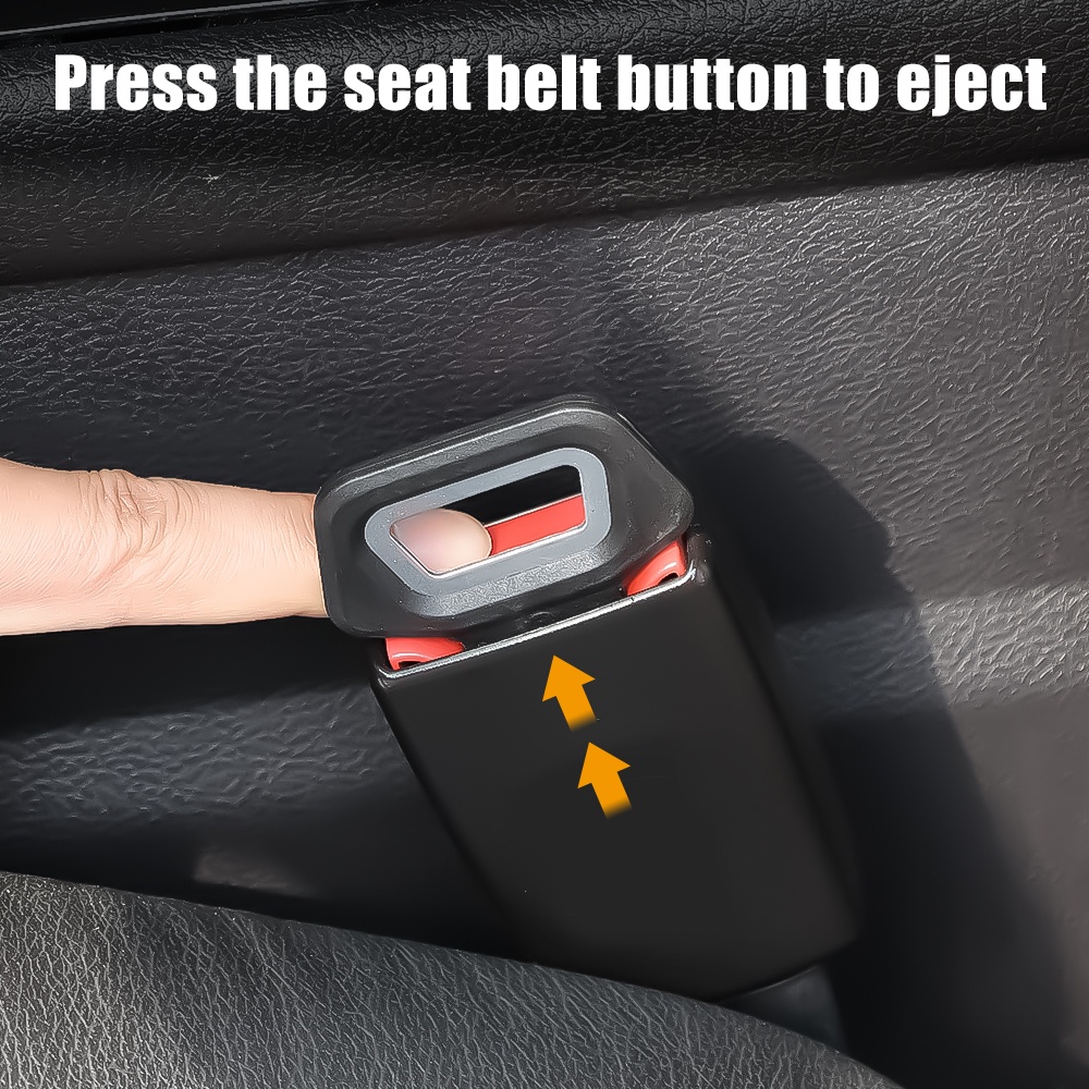 Klip Sabuk Pengaman Mobil Extender Safety Seatbelt Lock Buckle Plug Dual-Use Vehicle-mounted Bottle Opener Alarm Stopper Klip Peredam Universal Aksesoris Mobil