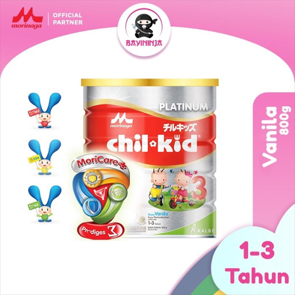 MORINAGA CHIL KID Platinum Vanila Susu Tin 800g 800 g