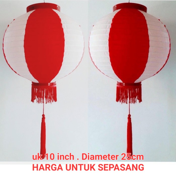 Lampion Outdoor Anti Air Merah Putih Dekorasi 17 Agustus Murah Grosir Dekorasi 17an Kemerdekaan RI Merah Putih Harga Grosir Termurah