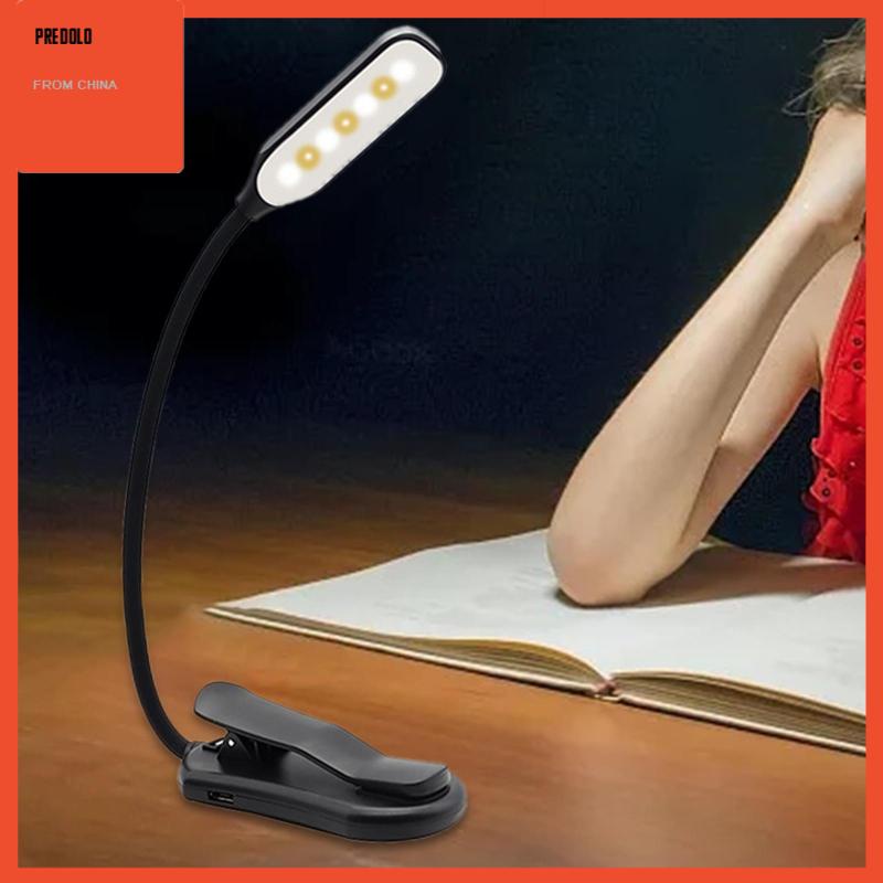 [Predolo] Lampu Jepit Clip on Peredupan Lampu Meja Fleksibel Untuk Dewasa Pembaca Komputer