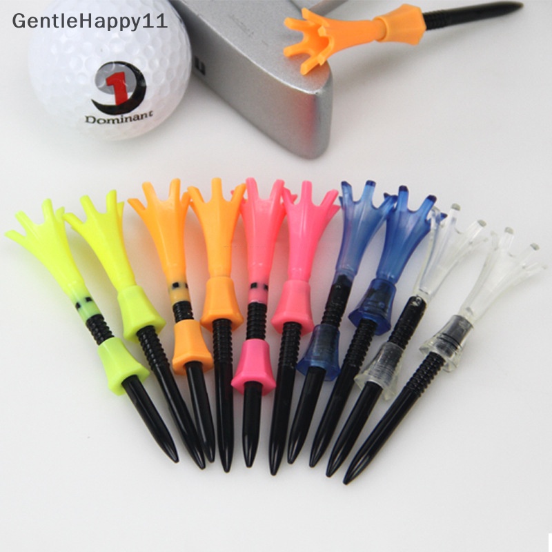 Gentlehappy 4pcs ​Tee Golf Adjustable Tinggi Golf Plastik Crown Tee Holder Set id