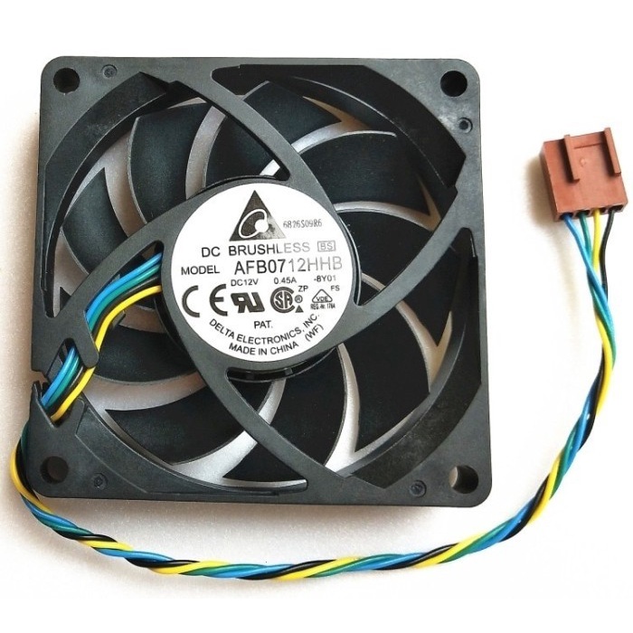 KIPAS FAN DELTA AFB0712HHB 12V 0.45A 7CM 4PIN