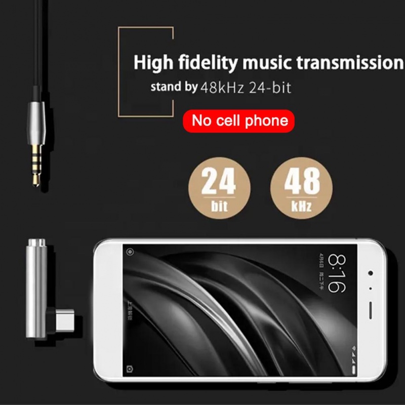 Usb Tipe C 3.5 Jack Earphone Adapter USB C Ke 3.5mm Headphone AUX Audio Adapter Kabel Untuk Huawei Tipe C Ke 3.5mm