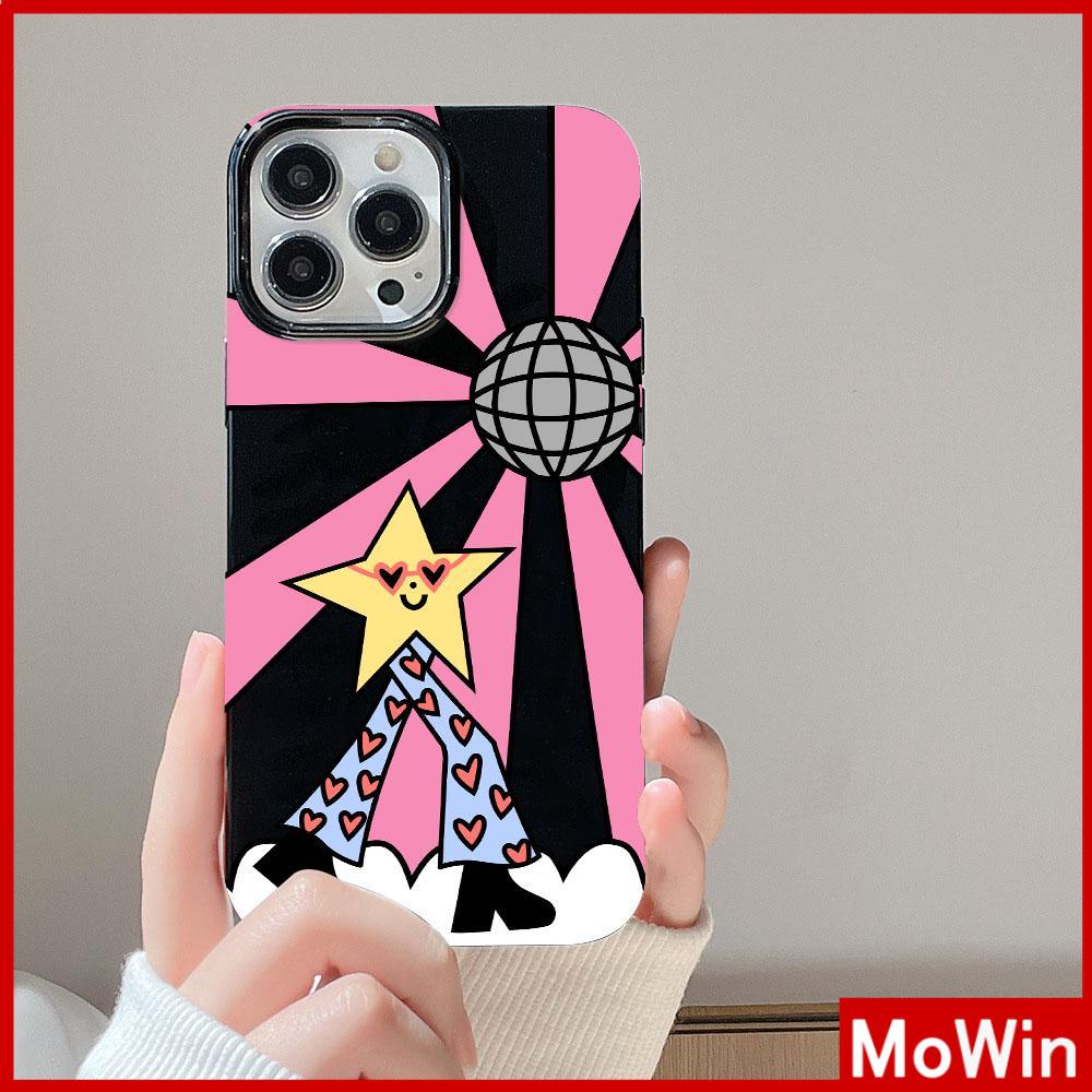 Untuk iPhone 11 iPhone Case Hitam Glossy TPU Soft Case Tahan Guncangan Perlindungan Kamera Lucu Sparkle Bintang Mata Hati Kompatibel dengan iPhone 14 13 Pro max 12 Pro Max xr xs max 7 8Plus