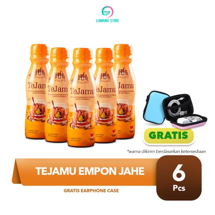 

Sido Muncul Jamu Heritage TeJamu Empon Jahe 5x150ml FREE Earphone Case