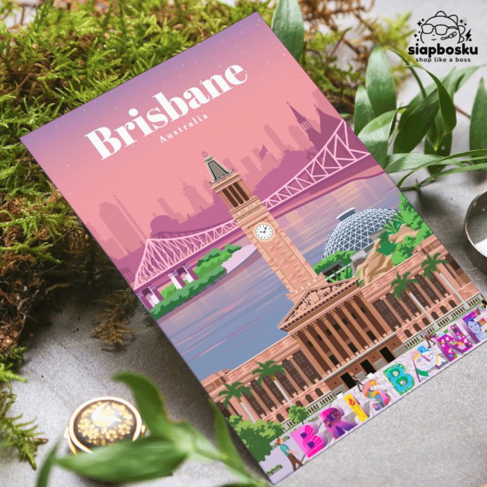 

TERMURAH TERLARIS!!! PAINT BY NUMBER 20x30 CM AESTHETIC CITIES KANVAS PAINTING WITH FRAME - Brisbane