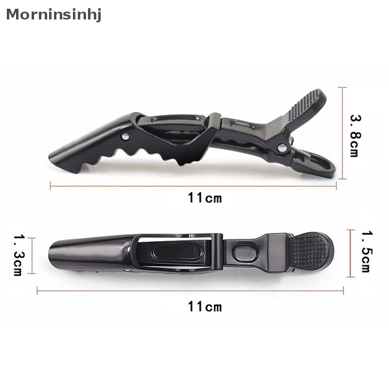 Mornin 5pcs/lot Klip Rambut Plastik Hairdressing Clamp Claw Section Alligator Clips Barber Untuk Salon Styling Aksesoris Rambut Jepit Rambut id