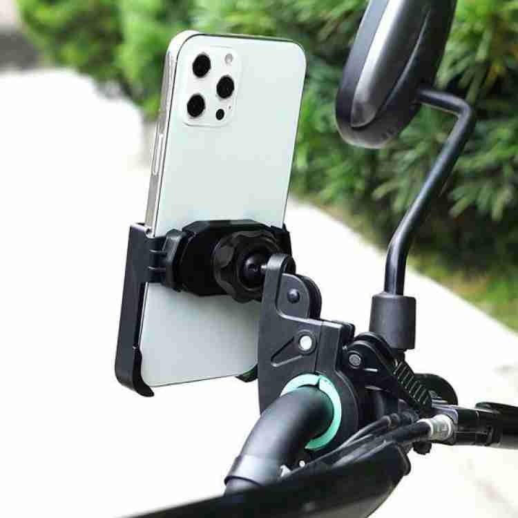 SS Motorcycle Phone Stang Holder Universal HP Tempat Handphone Stang Sepeda Motor Holder Spion Stand Bracket HP dan GPS Anti Slip Murah Import