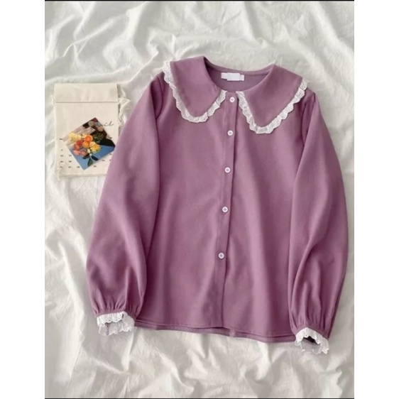 ATASAN WANITA/BAJU WANITA/BLOUSE WANITA/FASHION WANITA MODEL KOREA/Meybi Blouse  Wanita Model Korea