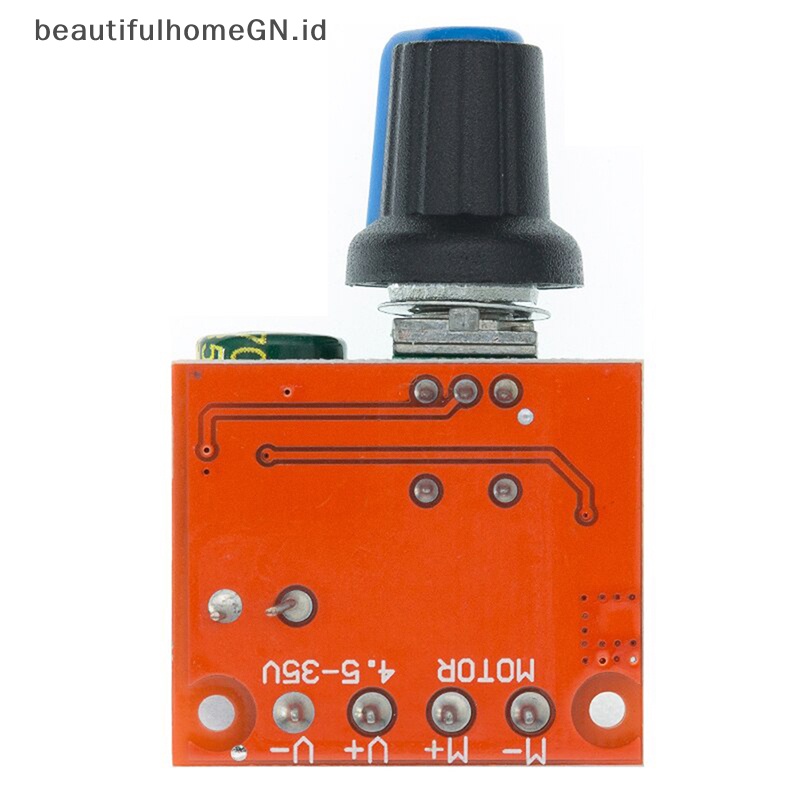 {Cantik} Mini 5A 90W PWM DC Motor Speed Controller Module DC-DC 5V-35V Adjustable Regulator Control Governor Switch LED Dimmer~