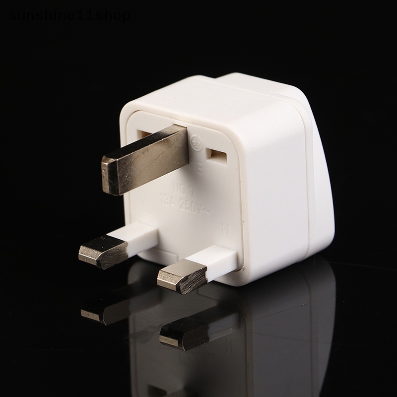 Sho Adaptor Colokan UK EU AU US Ke UK Universal Travel Plug Adapter US AU Ke UK Stop Kontak Listrik Power Converter Charger Stopkontak AC N