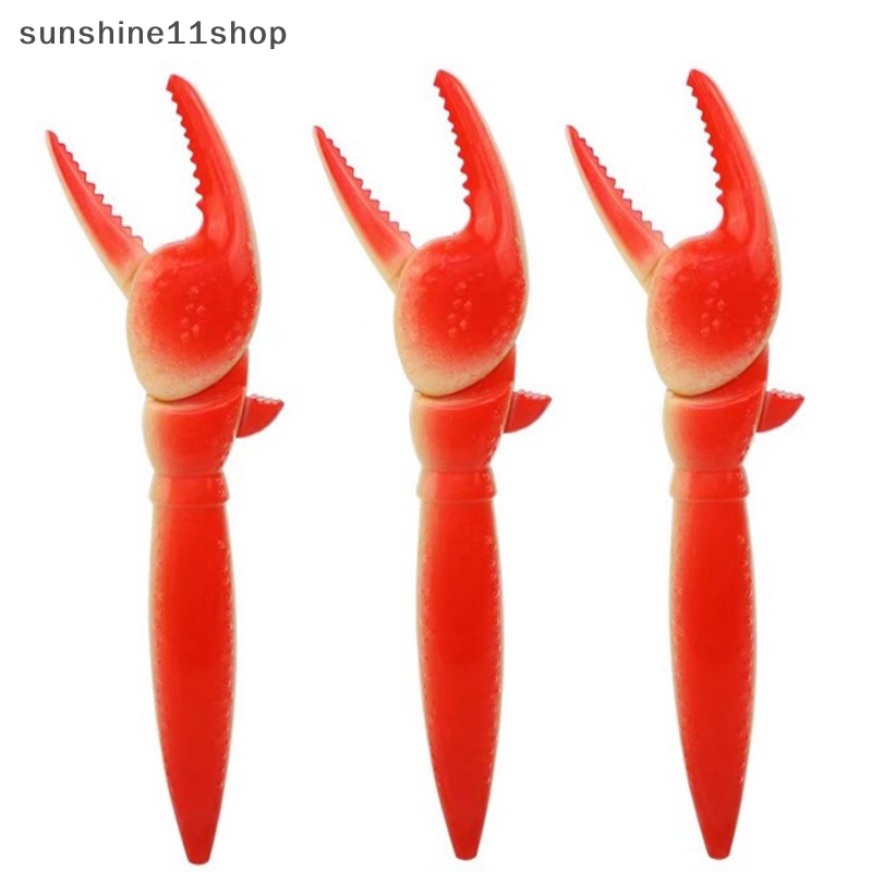 Sho 1PCS Fun Lobster Paw Ballpoint Pen Kepribadian Kepiting Klip Tang Pulpen Lucu Kreatif Alat Tulis Korea Perlengkapan Kantor Sekolah N