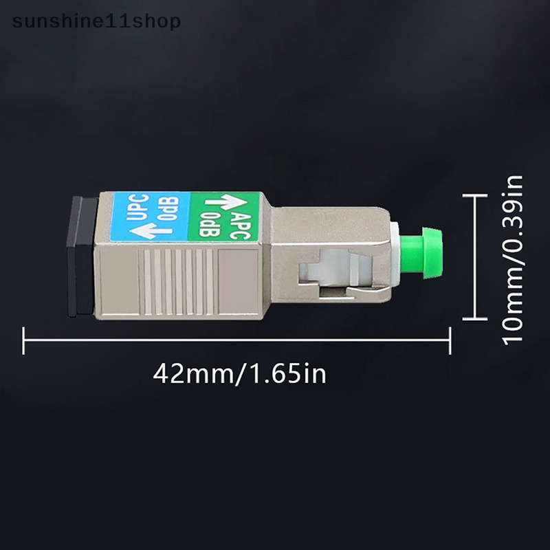 Sho 1Pc SC/APC Male To SC/UPC Female Adapter Fiber Optik 0dB Attenuator Konektor N