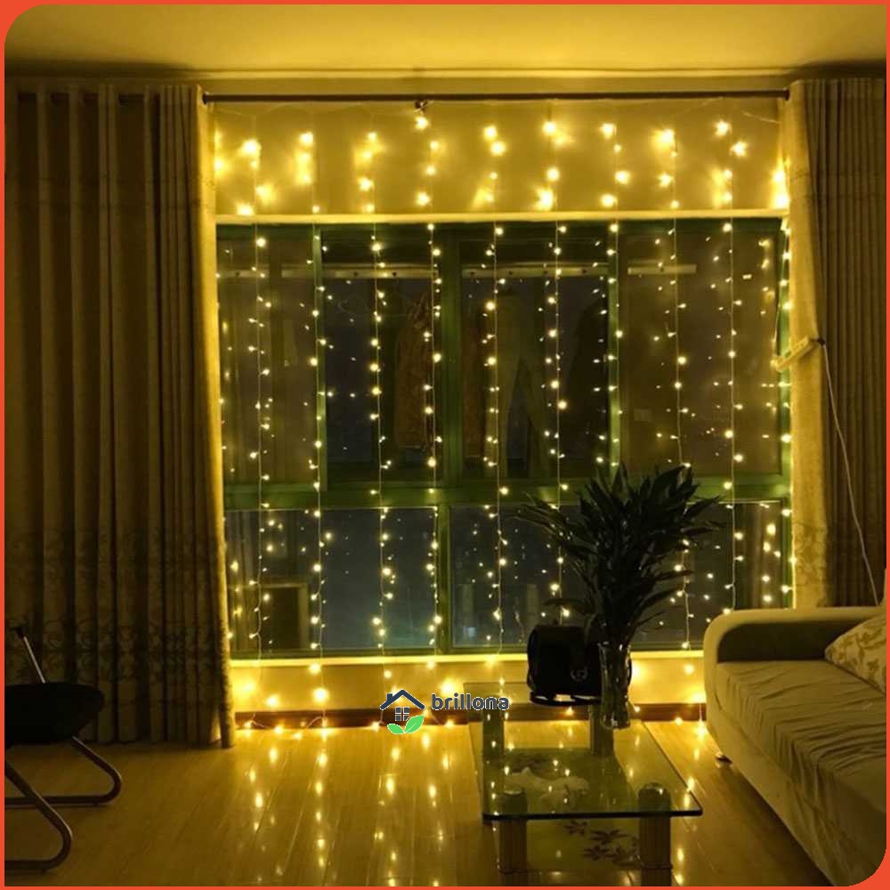 TaffLED Lampu Hias Gorden String Lights Wedding Decoration 3x3 Meter - 300L