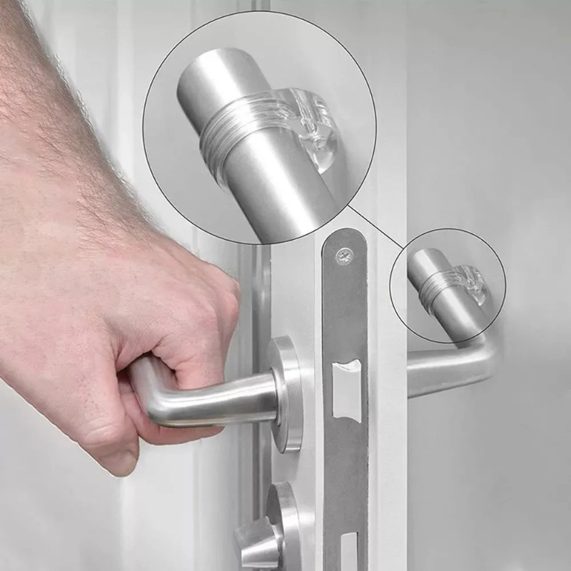 Door Stopper Wall Protection Handle/Pelindung Bumper Anti Tabrak Tipeo Pelindung Dinding Transparan Untuk Kamar Tidur Dapur