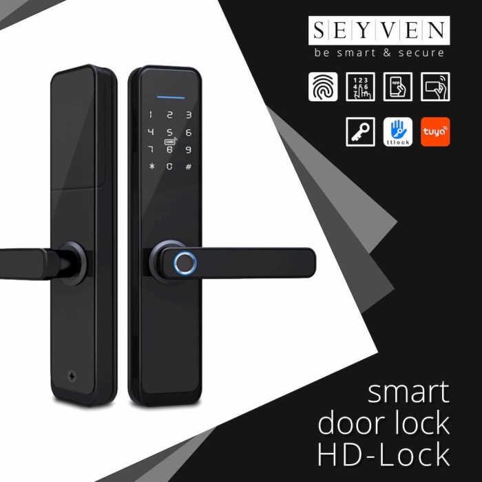 

KUNCI PINTU DIGITAL SMART DOOR LOCK SMART LOCK WIRELESS MEREK SEYVEN - HD-LOCK