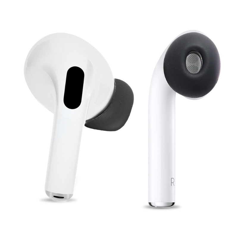 1pasang Earbud Silikon Portabel Dapat Diganti Untuk AirPods Pro/ Pad Headphone Peredam Kebisingan Debu/ Nyaman Lembut Anti-slip Headset Earplug