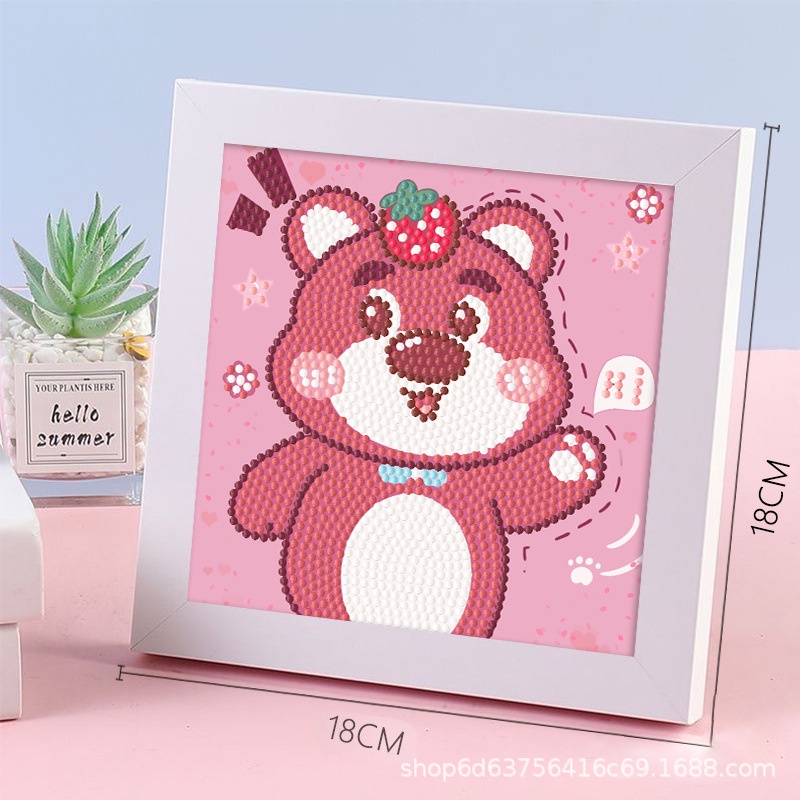 Mainan Lukisan Stik Sanrio Anak 5D handmade Mainan Anak Laki-Laki Dan Perempuan children diamond painting