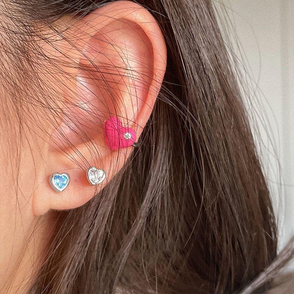 Mxbeauty Anting Wanita Serbaguna Chic Desain Niche Fashion Perhiasan Berlian Imitasi Tembaga Sederhana Gaya Korea Earrings