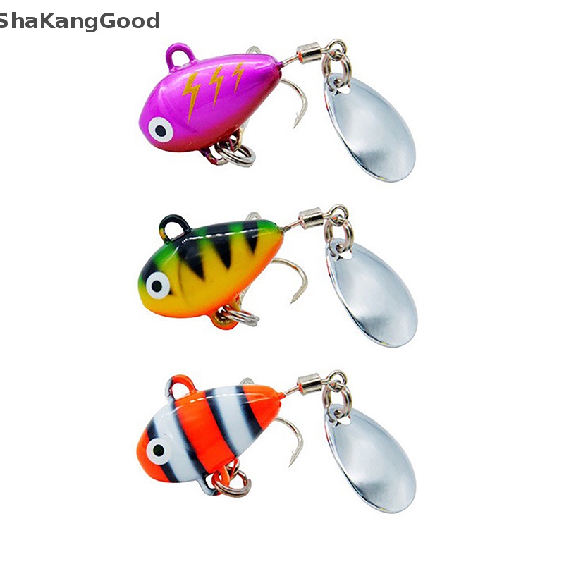 Skid 10g Spinning Tail-spinner Swim Fishing Lures Metal Umpan Buatan Aksesoris Pancing Ikan Gurame SKK