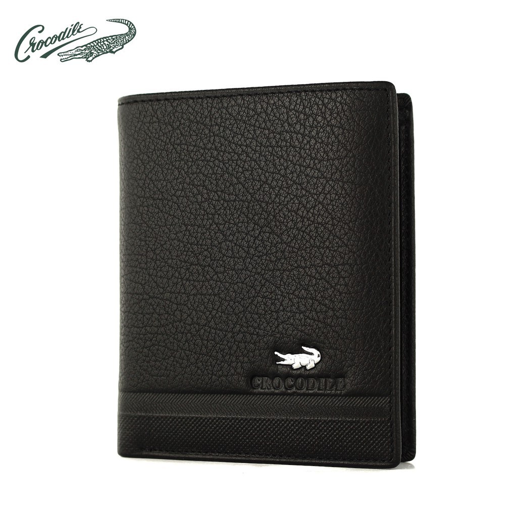 Dompet Pria Bahan Kulit Sapi Asli Cro 1201-05 Black