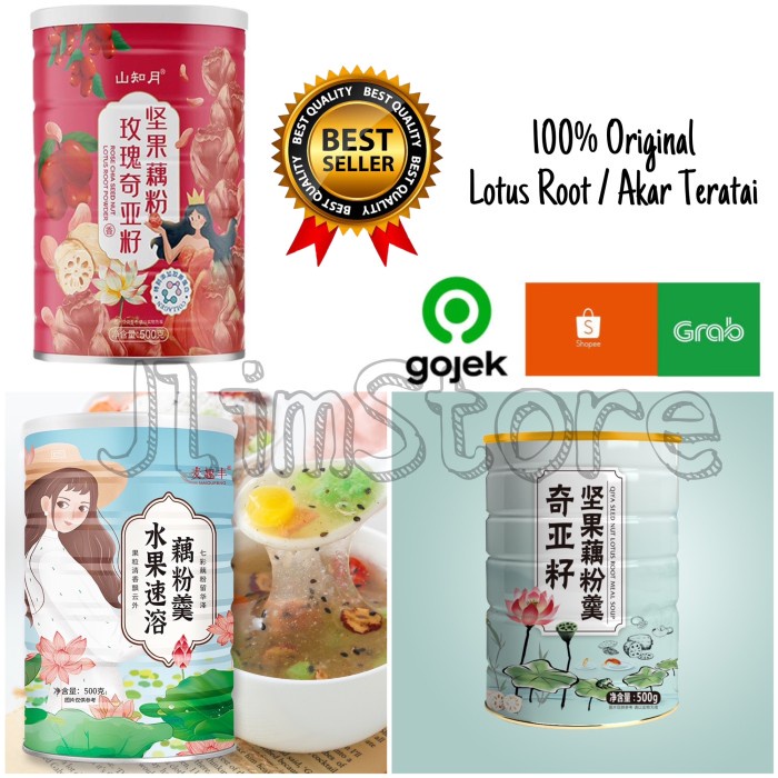 

Bongkar Gudang~Bisa COD Oufen Lotus Root Powder Bubuk Akar Teratai Makanan Diet Healthy Food - Qiya Original