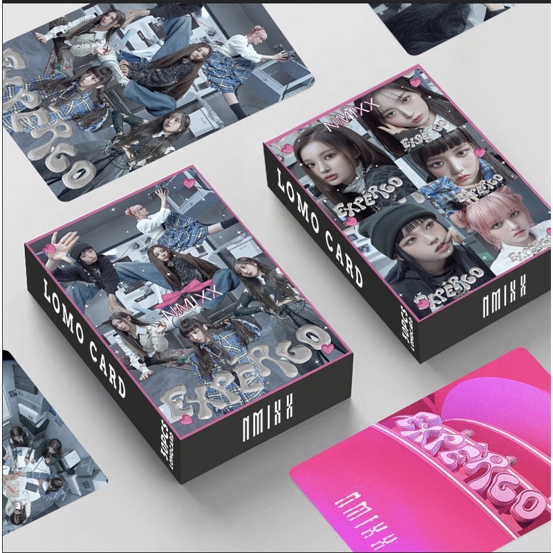 30pcs /box NMIXX Album EXPERGO Photocards Young Dumb Bodo Kartu Lomo Kpop Postcards