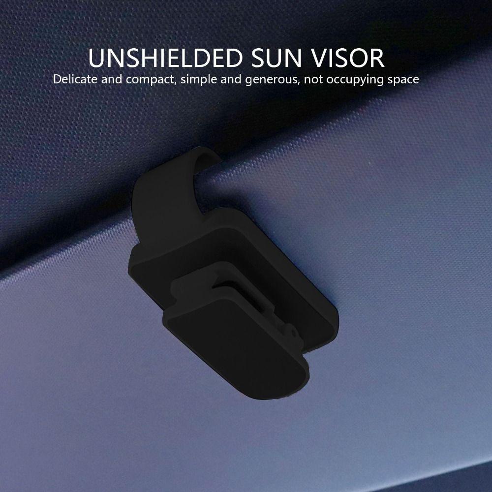 Agustina Sun Visor Glasses Clip Portable Car Interior Glasses Cases Rak Kacamata Aksesoris Mobil Penyimpanan Klip Car Sunglasses Holder