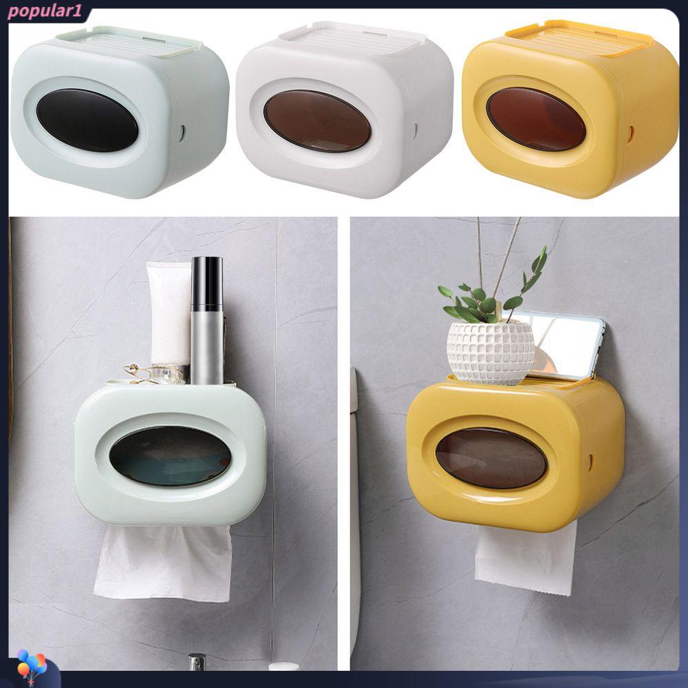 Populer Tempat Kertas Toilet Multi Fungsi Tahan Air Dinding Dapur Penyimpanan Kertas Roll/Draw Paper Dispenser