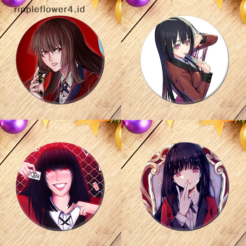 {rippleflower4.id} Lencana Pin Anime Manga KAKEGURUI Untuk Pakaian Ransel Dekorasi Hadiah Anak~