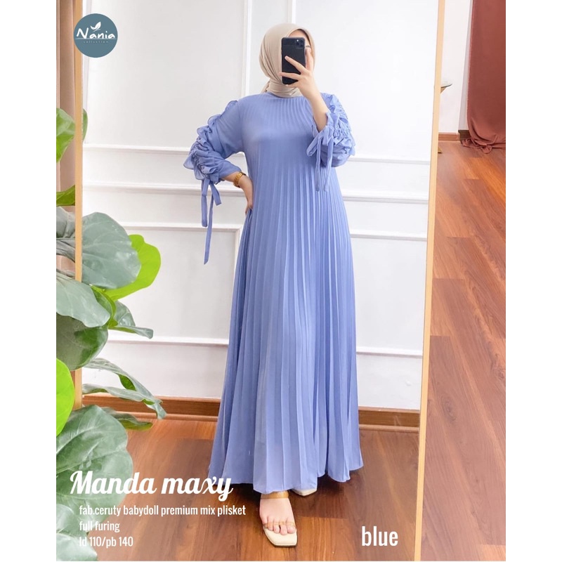 MANDA MAXY ORI NANIA | Ld110, Ceruty babydoll plisket Full furing