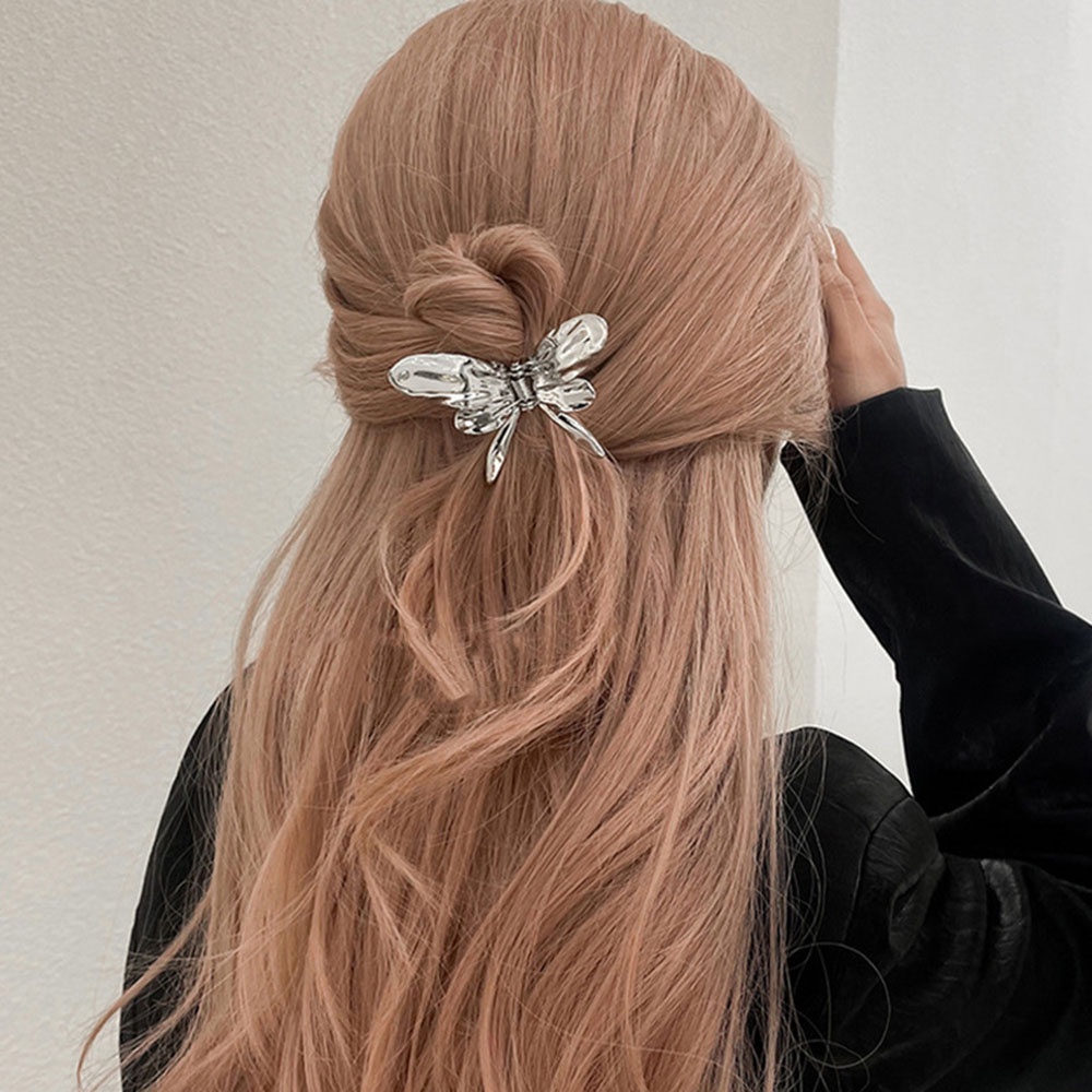 Y2k Jepit Rambut Bintang Bahan Metal Untuk Wanita Aksesori Rambut Musim Panas Dengan Desain Hiu