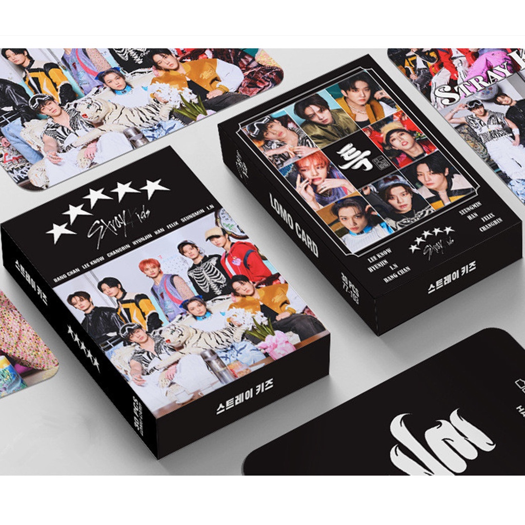 30pcs /box Album STRAY KIDS 5-STAR Photocard Kartu Lomo Straykids Kpop Postcards