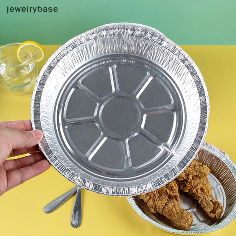 [jewelrybase] 10pcs 6/7 /8 /9 inch Loyang Bulat Foil Pie Dish Tin Cake Tray Loyang Bake Cases Butik