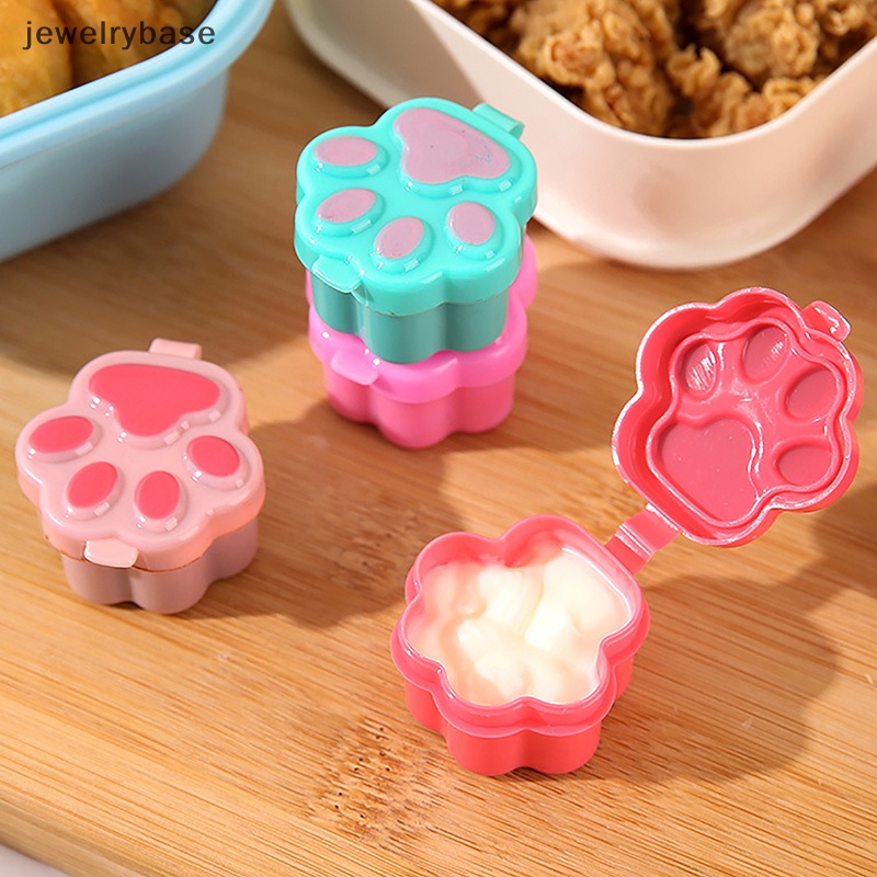 [jewelrybase] 1pcs Botol Saus Mini Kaki Kucing Kecap Mustard Wadah Anti Bocor Dispenser Butik