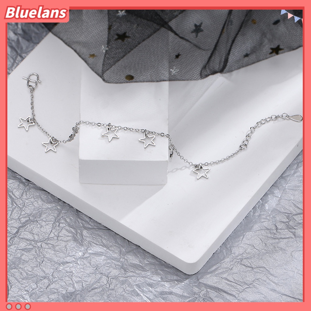 [BLS] Wanita Gelang Punk Menarik Hias Dapat Disesuaikan Semua Pertandingan Perhiasan Hadiah Wanita Manis Fashion Berongga Pentagram Rumbai Pesona Gelang Untuk Pacaran
