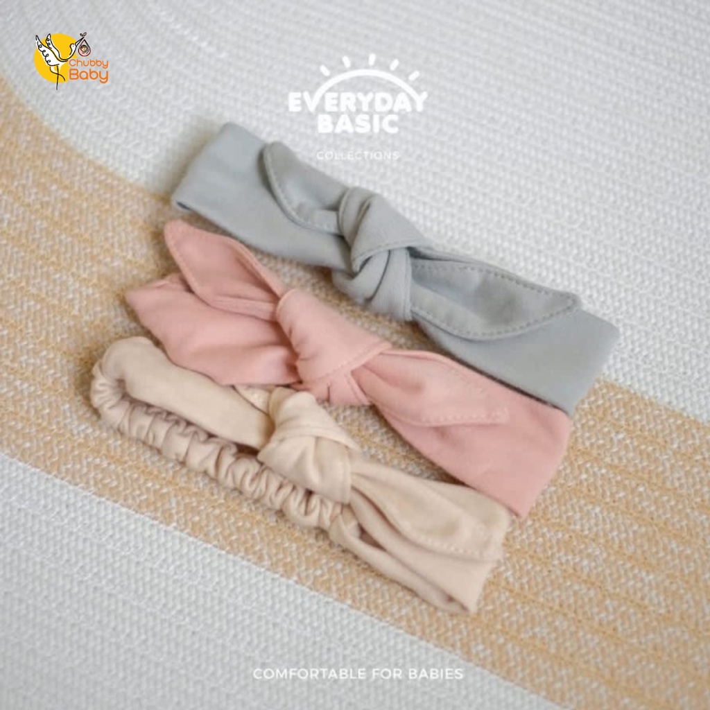 Kiki Pup - Alya Ribbon | Bandana Headband Bando Bayi