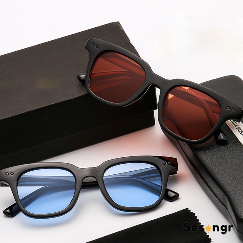 1Pcs Korea Kacamata Hitam Wanita Mengemudi Kacamata Anti Radiasi Blueray Warna Permen Uniseks Sunglasses Pria/Wanita